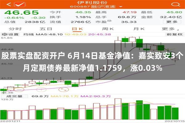 股票实盘配资开户 6月14日基金净值：嘉实致安3个月定期债券最新净值1.1759，涨0.03%