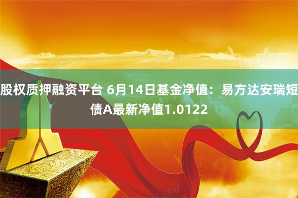 股权质押融资平台 6月14日基金净值：易方达安瑞短债A最新净值1.0122