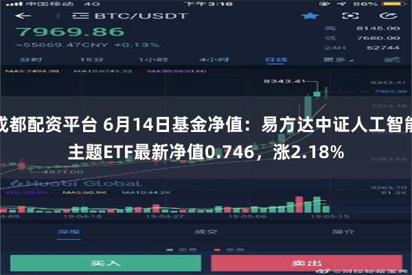 成都配资平台 6月14日基金净值：易方达中证人工智能主题ETF最新净值0.746，涨2.18%