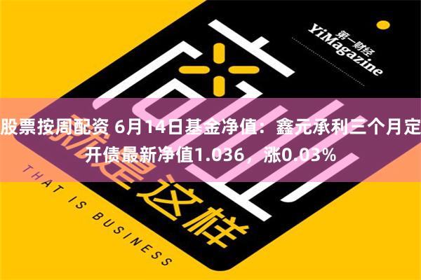 股票按周配资 6月14日基金净值：鑫元承利三个月定开债最新净值1.036，涨0.03%