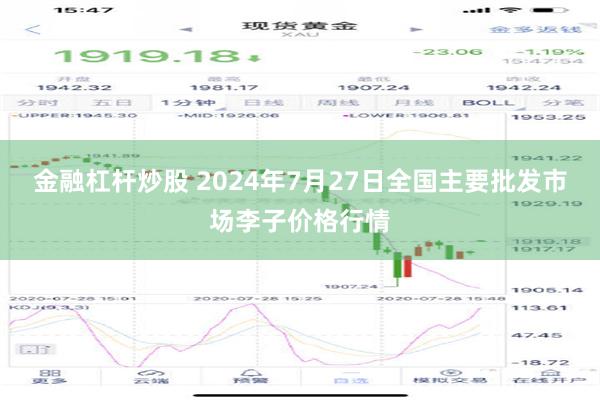 金融杠杆炒股 2024年7月27日全国主要批发市场李子价格行情