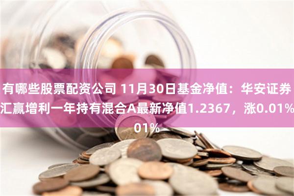 有哪些股票配资公司 11月30日基金净值：华安证券汇赢增利一年持有混合A最新净值1.2367，涨0.01%